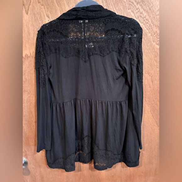 NWT Soma Black Lace Cardigan Size XS - Picture 2 of 6